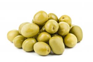 Whole green olives